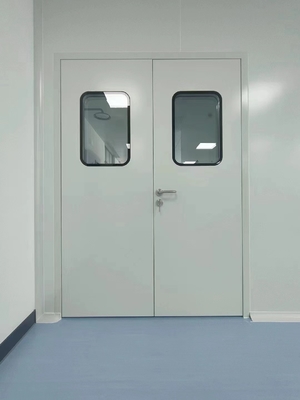 Beli Pintu Kamar Bersih Modular Segel Baja Pintu Ganda Permukaan halus online manufacture
