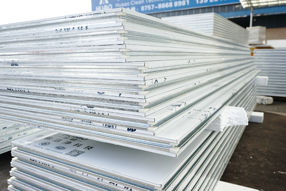 Beli Isolasi termal Panel Sandwich Rock Wool Clean Room Panel A1 tahan api online manufacture