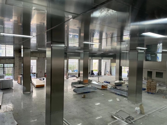 Beli ISO bersertifikat 304 0.5mm stainless steel cleanroom sandwich panel untuk pabrik makanan online manufacture