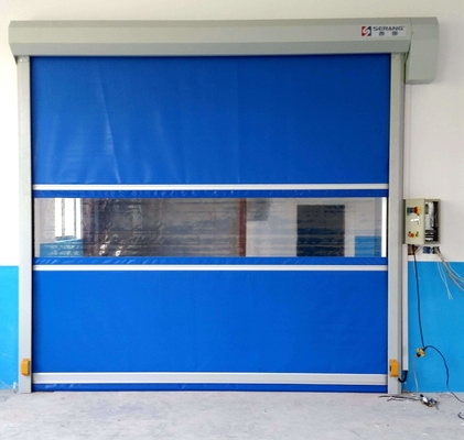Beli Listrik PVC Fast Rolling Shutter Pintu Ketahanan Angin Untuk Logistik Warehouse online manufacture