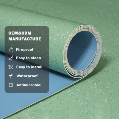 Beli Stiker Lantai Grosir Huaao Tahan Air Pisos PVC Tile Linoleum Flooring Roll 2.0mm Penjualan langsung pabrik Perawatan mudah lantai pvc roll lantai plastik online manufacture