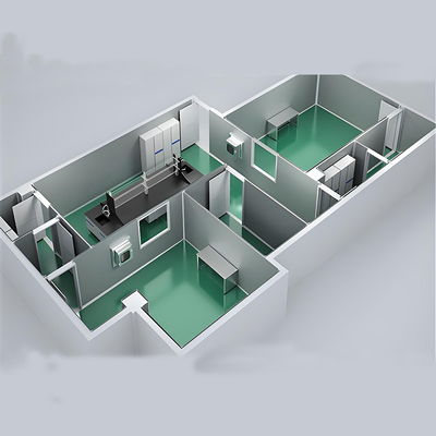 Beli Huuao ISO1-ISO8 Modular Cleanroom for Pharmaceutical Clean Room Partitions 50/75mm Thickness Z Lock EPS Sandwich Panel Cleanroom projects online manufacture