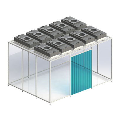 Beli Huuao Pharmaceutical Clean Booth Hard Wall Modular Mobile Cleanroom Custom Cleanroom Softwall Portable HVAC Modular Clean Room Mini Cleanroom online manufacture