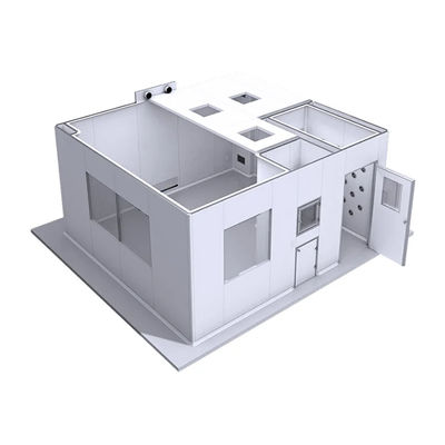 Beli Huaao Pharmaceutical Clean Booth Sandwich Panel Ceiling Modular Clean Room Solutions for GMP Dust Free Cleanroom Project/Electric Industry/ISO4-8 online manufacture
