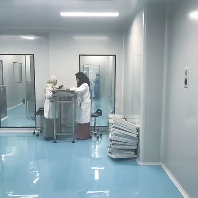 Beli HUAAO Profesional Kustom Modern ISO Kelas 8 Modular Cleanroom Bebas Debu untuk Laboratorium Rumah Sakit Bengkel - Tahan Api pembuatan online