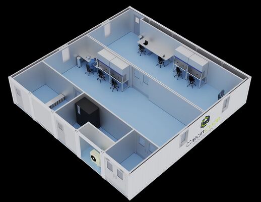 Beli HUAAO Modern Modular Cleanroom System ISO 8 Turnkey Project Professional Prefabricated Eco-Friendly & Fireproof Cleanroom pembuatan online
