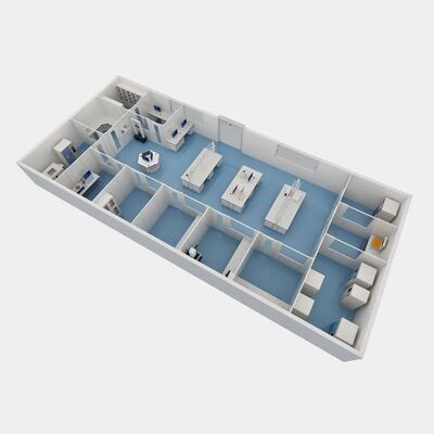 Beli HUAAO ISO 14644 Kelas 8 Modern Prefabricated 50mm Sandwich Panel Modular Cleanroom GMP Workshop Rumah Sakit Kosmetik Pabrik Makanan pembuatan online