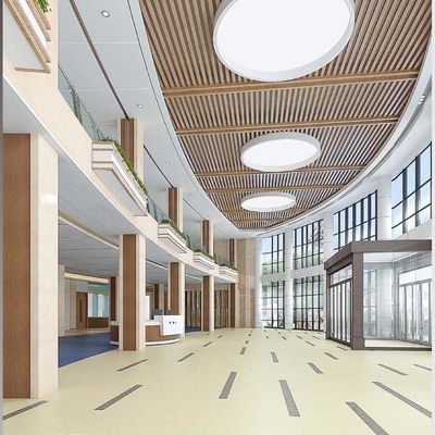 Custom Cleanroom PVC Flooring Roll Antibakteri Rumah Sakit Vinyl Flooring Homogen