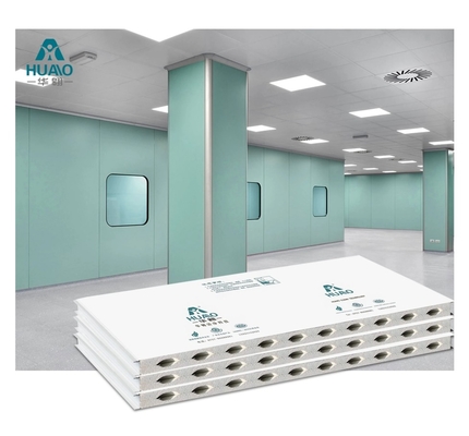 GMP Impact Resistance Mgo Wall Board Cleanroom Sandwich Panel Untuk Pabrik Makanan
