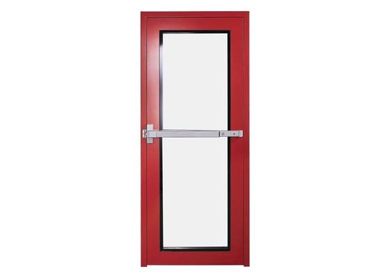 GMP Standar Metal Emergency Exit Door Desain Single Leaf Dengan Kunci Keamanan