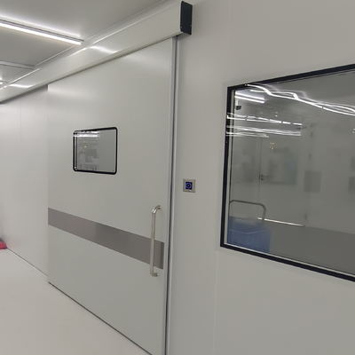 Pintu geser kamar bersih stainless steel otomatis, pintu rumah sakit geser disesuaikan
