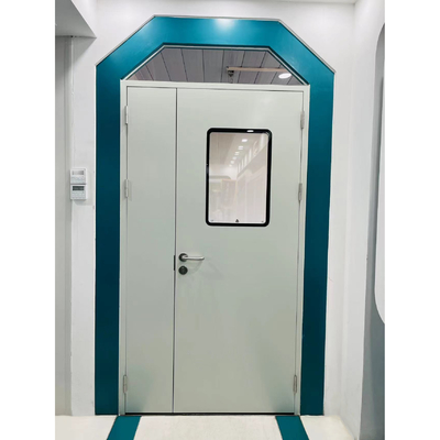 Ruang Bersih Asimetris Pintu Logam Lembar Ganda, Pintu Baja Rumah Sakit Lapisan Bedak