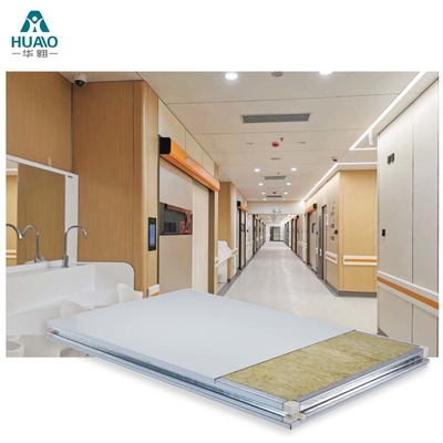 Handmade Cleanroom Rock Wool Sandwich Panel Isolasi Suara tahan api