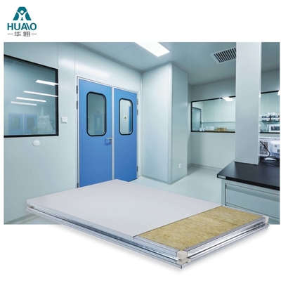 Panel dinding kamar bersih modular, 60mins tahan api Panel Sandwich Rock Wool