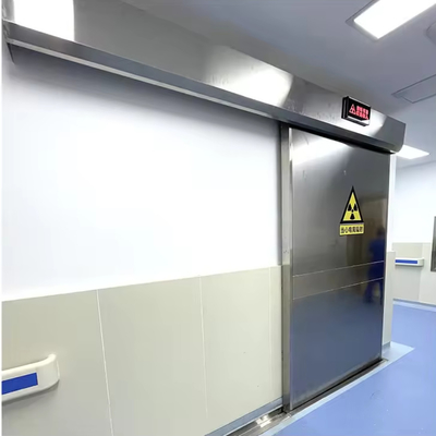Pintu geser terlindungi radiasi ditutup otomatis