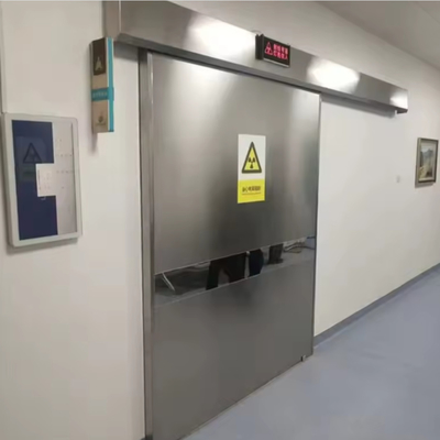 Electric Otomatis Lead dilapisi pintu Rumah Sakit DR & CT Kamar X-Ray Proof Lead Door