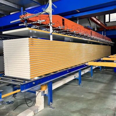Huuao Tahan Api 50mm 70mm 100mm 150mm Panel Dinding Sandwich Berinsulasi PU dengan Harga Panel Dinding Sandwich PU Berinsulasi untuk Bangunan