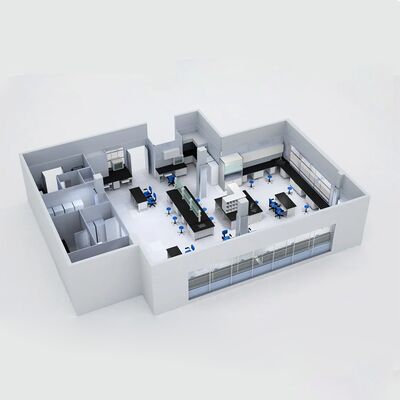 HUAAO Modular Cleanroom Penggunaan Rumah Sakit Filter HEPA Vertikal Aliran Udara Laminar Tahan Api Ramah Lingkungan Bengkel Desain Minimalis